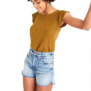 Madewell The Perfect Jean Short: Tulip Hem Edition